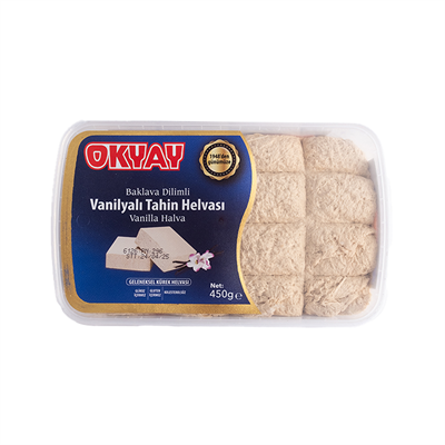 Plastik Baklava Dilimli Vanilyalı Helva 450 Gr