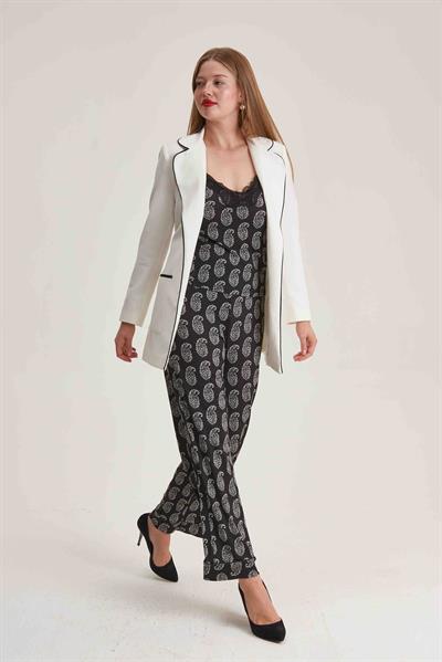 Sah-i Meran Black Lace Top with Straps