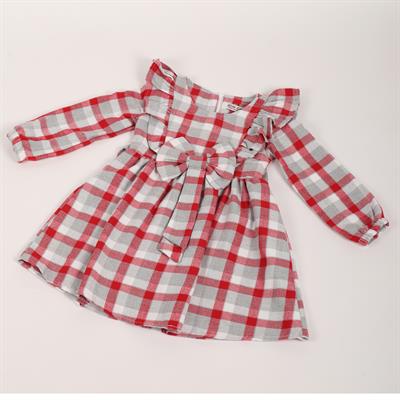 Mimbo Kids Kız Çocuk Ekoseli Elbise