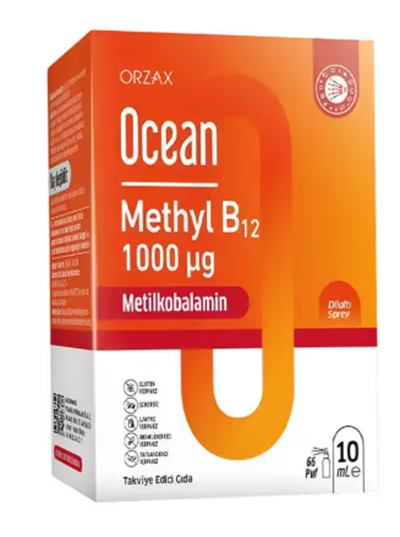 Orzax Ocean Methyl B12 10 ml Takviye Edici Gıda
