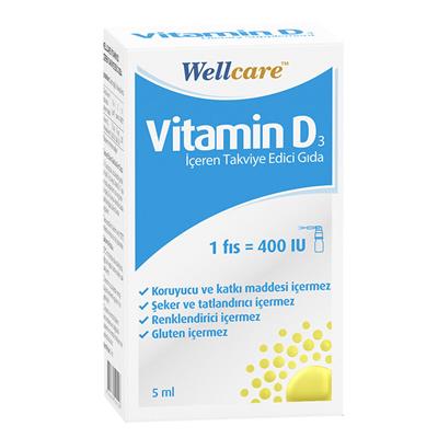 Wellcare Vitamin D3 400IU 5ml