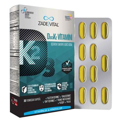 Zade Vital D3 K2 Vitamini 30 Kapsül
