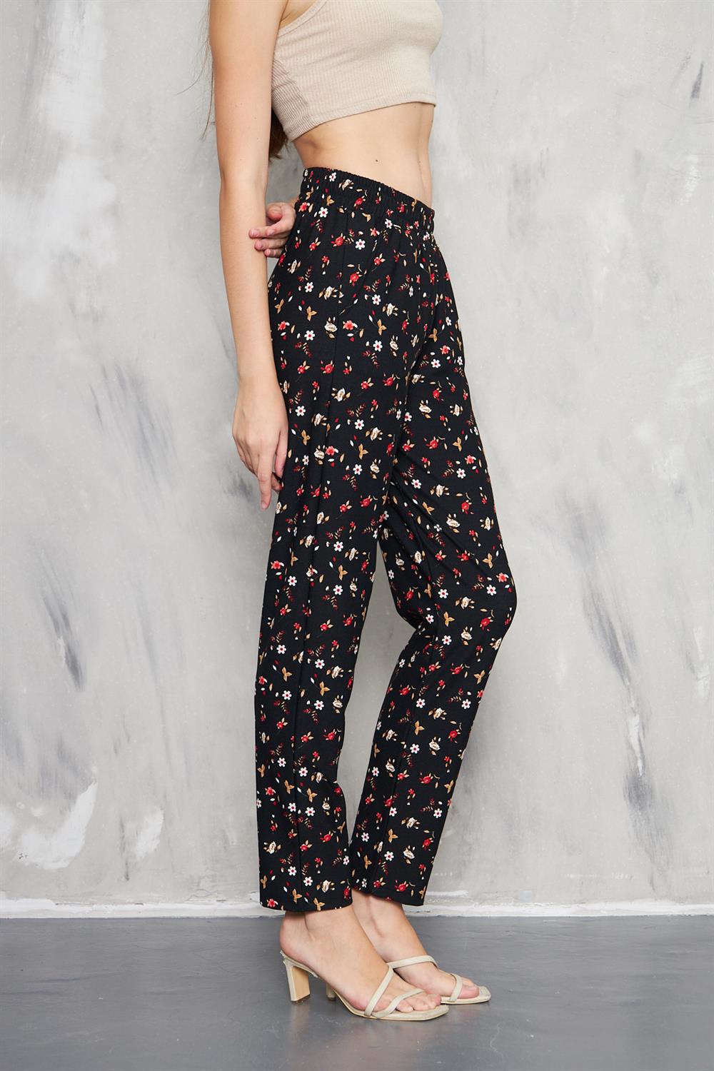 BELİ LASTİKLİ DAR PAÇA CREP 