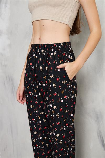 BELİ LASTİKLİ DAR PAÇA CREP 