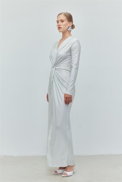 Diamond Drape Dress