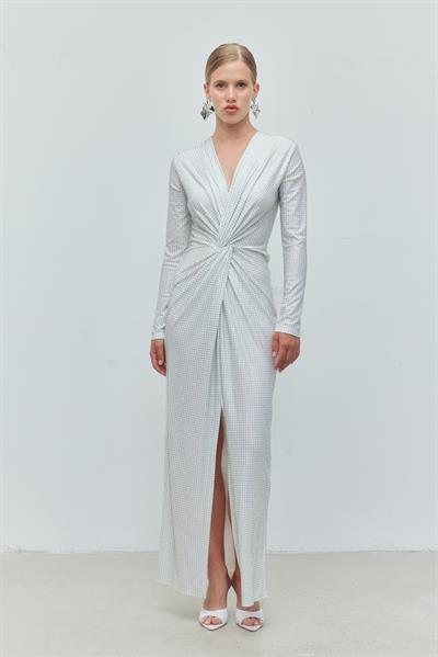 Diamond Drape Dress