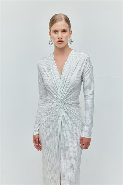 Diamond Drape Dress