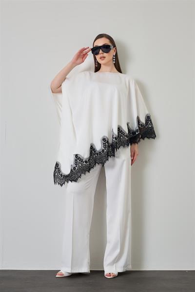Lace Pelerin Takım