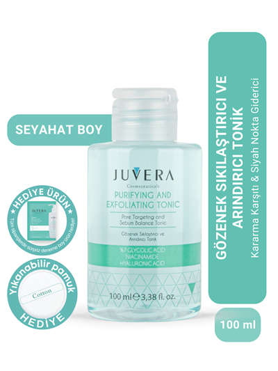 JUVERA %7 Glikolik Asit Gözenek Sıkılaştırıcı ve Arındırıcı Tonik 100ml