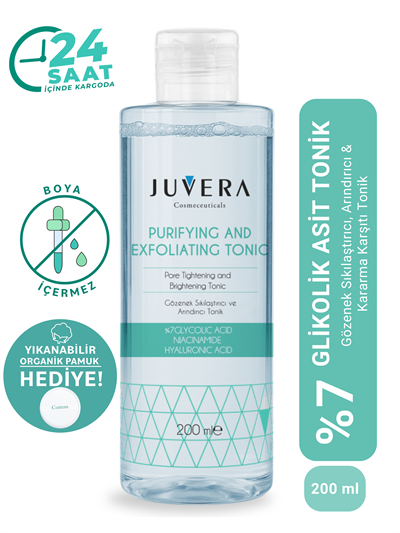JUVERA %7 Glikolik Asit Gözenek Sıkılaştırıcı ve Arındırıcı Tonik 200 ml
