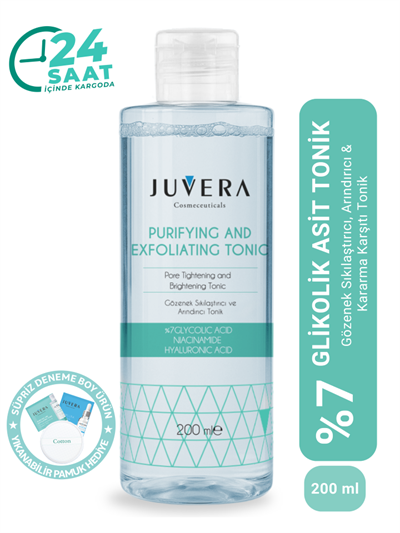 JUVERA %7 Glikolik Asit Gözenek Sıkılaştırıcı ve Arındırıcı Tonik 200 ml