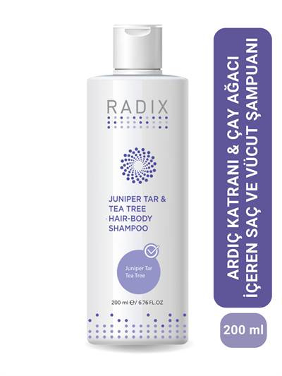 RADIX Ardıç Katranlı & Çay Ağacı Özlü Saç ve Vücut Şampuanı 200 ml