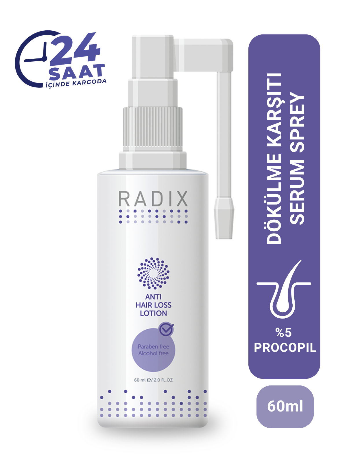トリートメント rui RADIX Dökülme Karşıtı Losyon 60 ml I Juveco