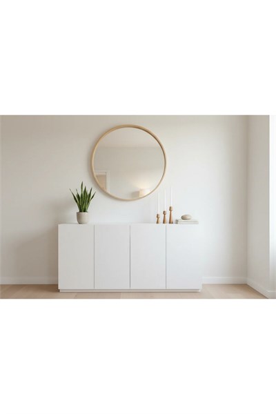 ( MUM 17 ) 3lü El Yapımı Doğal Ahşap Vazo Şamdan Mumluk 18x14x10 cm Modern Dekoratif İskandinav Masif Mumluk