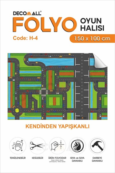ÇOCUK ODASI H-004 OYUN MATI ZEMİN KAPLAMA KENDİNDEN YAPIŞKANLI OYUN SETİ ÖĞRETİCİ SET