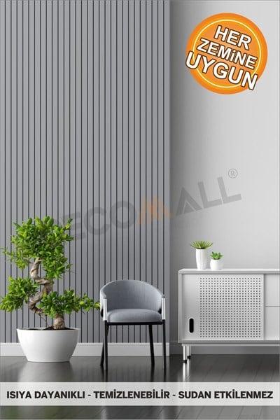 Code125 KENDİNDEN YAPIŞKANLI DUVAR KAPLAMA AHŞAP ÇİTA GÖRÜNÜMLÜ FOLYO İSKANDİNAV PANEL (100X300cm)