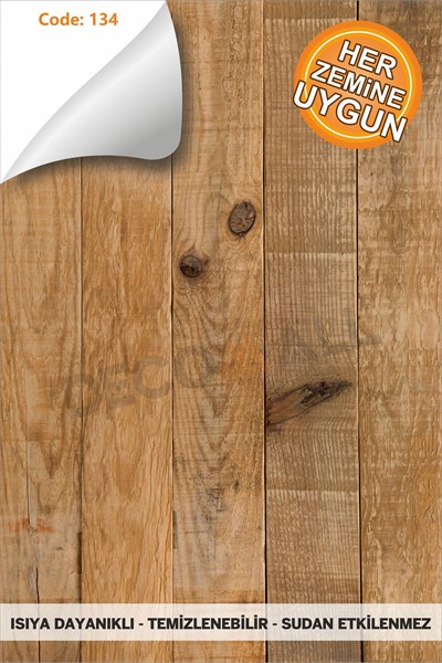 Code134 KENDİNDEN YAPIŞKANLI DUVAR KAPLAMA AHŞAP ÇİTA GÖRÜNÜMLÜ FOLYO İSKANDİNAV PANEL (100X300cm)