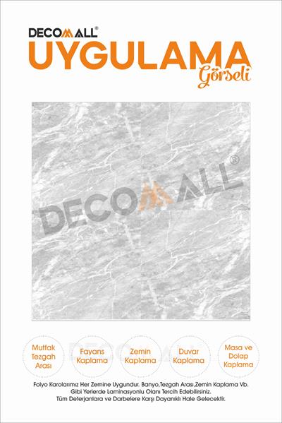 CodeK-20 Kendinden Yapışkanlı FOLYO KARO Suya Dayanıklı Mutfak Banyo Zemin Kaplama 30x30 Cm(4 ADET)