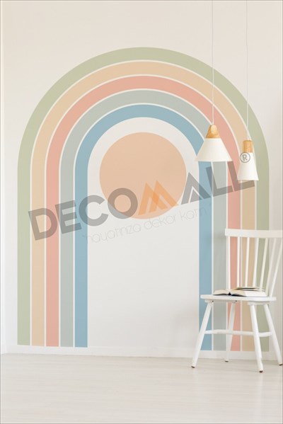 DS-27 BOHEM KEMER MİNİMALİST PİNTEREST GÖKKUŞAĞI ÇOCUK ODASI DUVAR STİCKERİ