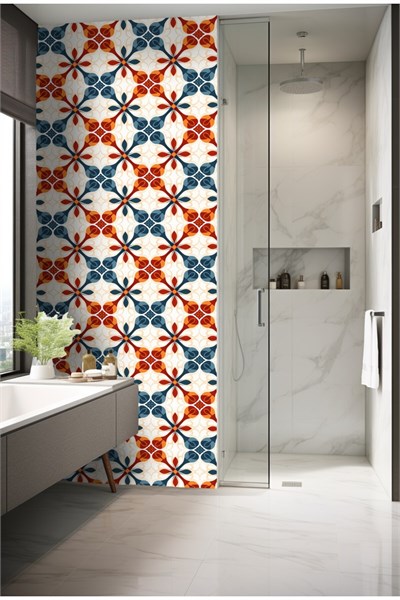 K-40 Kendinden Yapışkanlı FOLYO KARO Suya Dayanıklı Mutfak Banyo Zemin Kaplama 30x30 Cm(4 ADET)