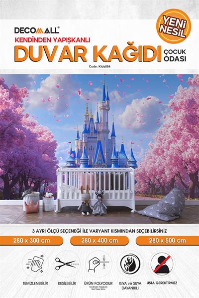 kids064 Yeni Nesil Kendinden Yapışkanlı Çocuk Odası Duvar Kağıdı Duvar Posteri Yapışkanlı 