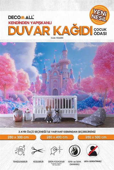kids065 Yeni Nesil Kendinden Yapışkanlı Çocuk Odası Duvar Kağıdı Duvar Posteri Yapışkanlı 