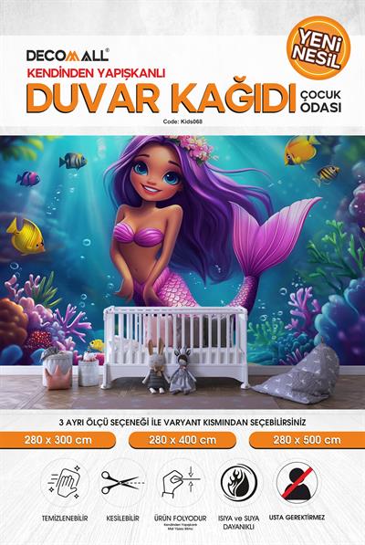 kids068 Yeni Nesil Kendinden Yapışkanlı Çocuk Odası Duvar Kağıdı Duvar Posteri Yapışkanlı 
