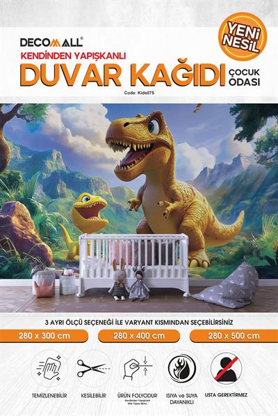 kids075 Yeni Nesil Kendinden Yapışkanlı Çocuk Odası Duvar Kağıdı Duvar Posteri Yapışkanlı 
