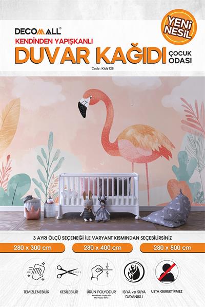 kids128 Yeni Nesil Kendinden Yapışkanlı Çocuk Odası Duvar Kağıdı Duvar Posteri Yapışkanlı 