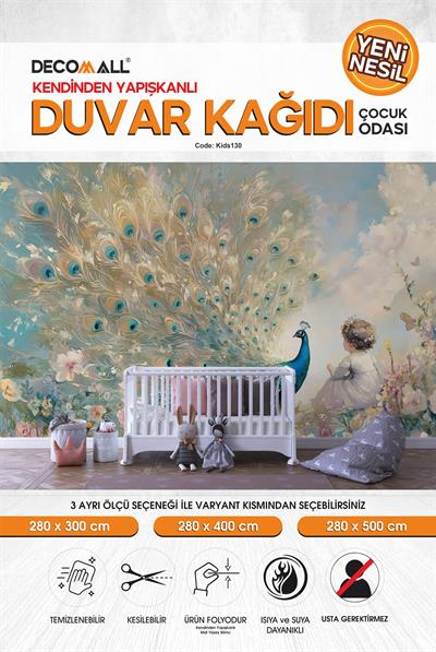 kids130 Yeni Nesil Kendinden Yapışkanlı Çocuk Odası Duvar Kağıdı Duvar Posteri Yapışkanlı 