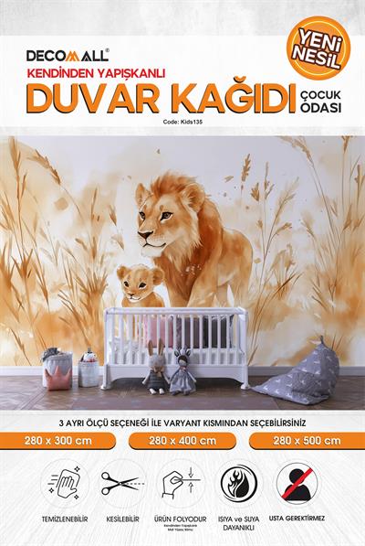 kids135 Yeni Nesil Kendinden Yapışkanlı Çocuk Odası Duvar Kağıdı Duvar Posteri Yapışkanlı 