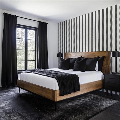 (PP-164) Kemerli Çizgili Yarım Duvar Sticker – Bebek Çocuk Odası Kendinden Yapışkanlı Duvar Kaplama