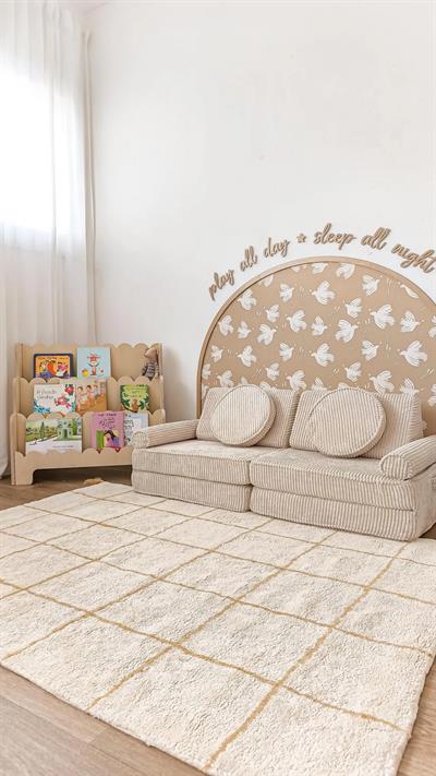 (PP-42) Kemerli Çizgili Bohem Duvar Sticker – Bebek & Çocuk Odası Kendinden Yapışkanlı Duvar Dekoru