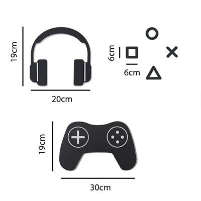 (PP-44) Çocuk ve Gamer Odası Ahşap Oyun Tablosu Duvar Dekoru – Gamer Temalı | 3 mm Kabartmalı