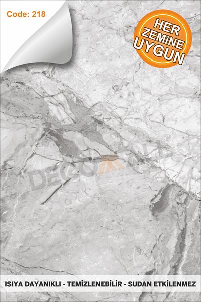 Suya Dayanıklı 50 x 100cm Mutfak Banyo Zemin Mermer Mobilya Fayans Yapışkanlı Folyo Kaplama CODE 218