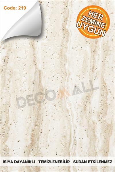 Suya Dayanıklı 50 x 100cm Mutfak Banyo Zemin Mermer Mobilya Fayans Yapışkanlı Folyo Kaplama CODE 219
