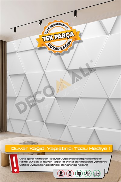 (TV-81) TV Arkası Duvar Kağıdı Tek Parça 3D Çita Mermer Görünümlü Salon Ofis Duvar Posteri