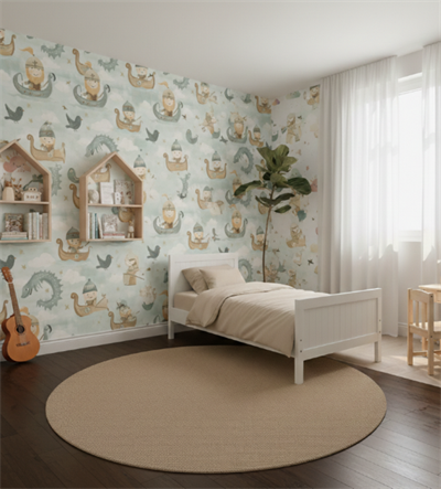 Yeni Nesil Kendinden Yapışkanlı Çocuk Odası Duvar Kağıdı Duvar Posteri Yapışkanlı kids 145