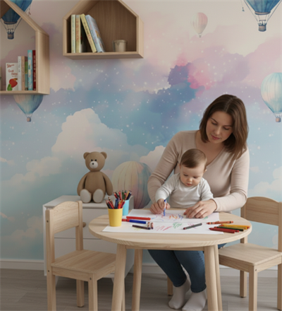 Yeni Nesil Kendinden Yapışkanlı Çocuk Odası Duvar Kağıdı Duvar Posteri Yapışkanlı kids 141