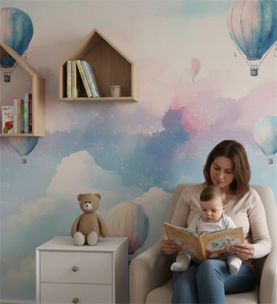 Yeni Nesil Kendinden Yapışkanlı Çocuk Odası Duvar Kağıdı Duvar Posteri Yapışkanlı kids 141