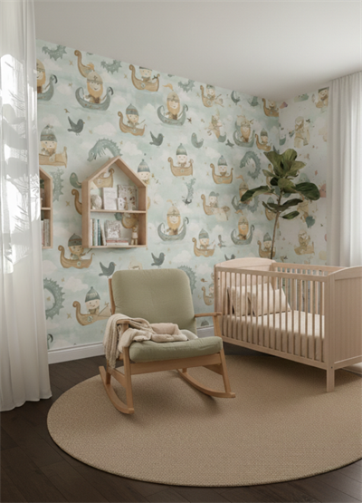Yeni Nesil Kendinden Yapışkanlı Çocuk Odası Duvar Kağıdı Duvar Posteri Yapışkanlı kids 145