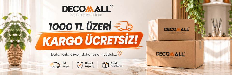 Decomall 1000 TL üzeri alışverişlerde ücretsiz kargo kampanyası