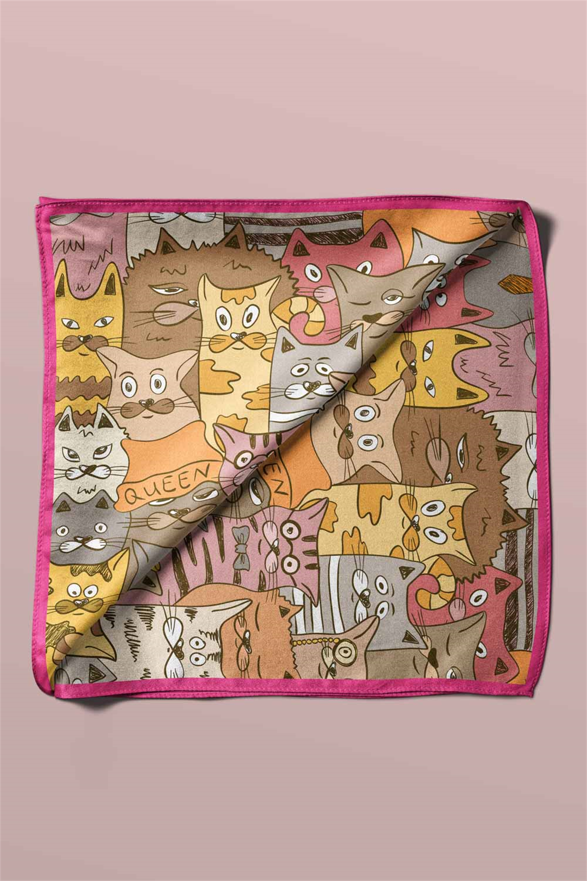 100% Silk Headscarf for Women - 22