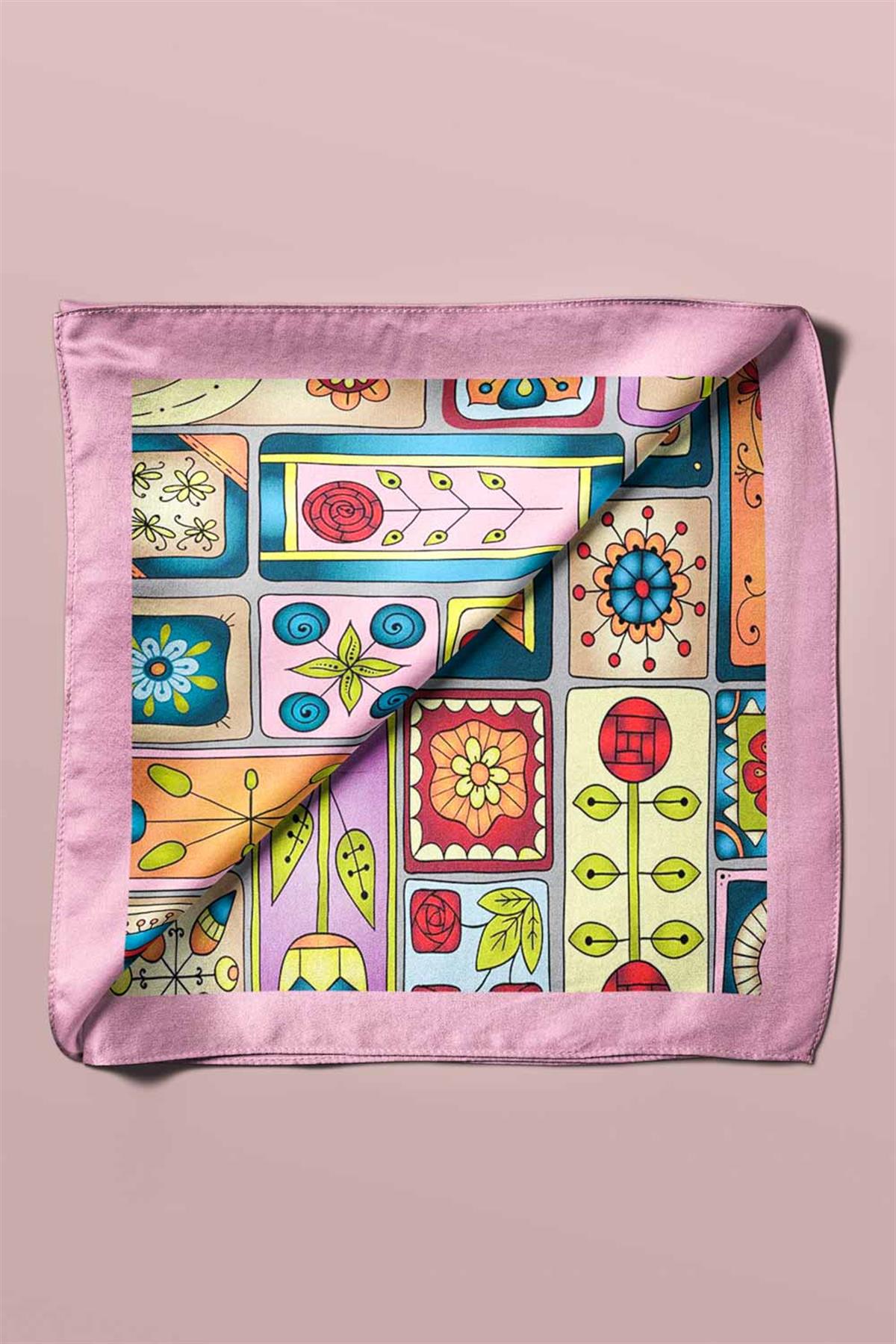 I79 Modabutik Geometrik Desenli Kadın Fular