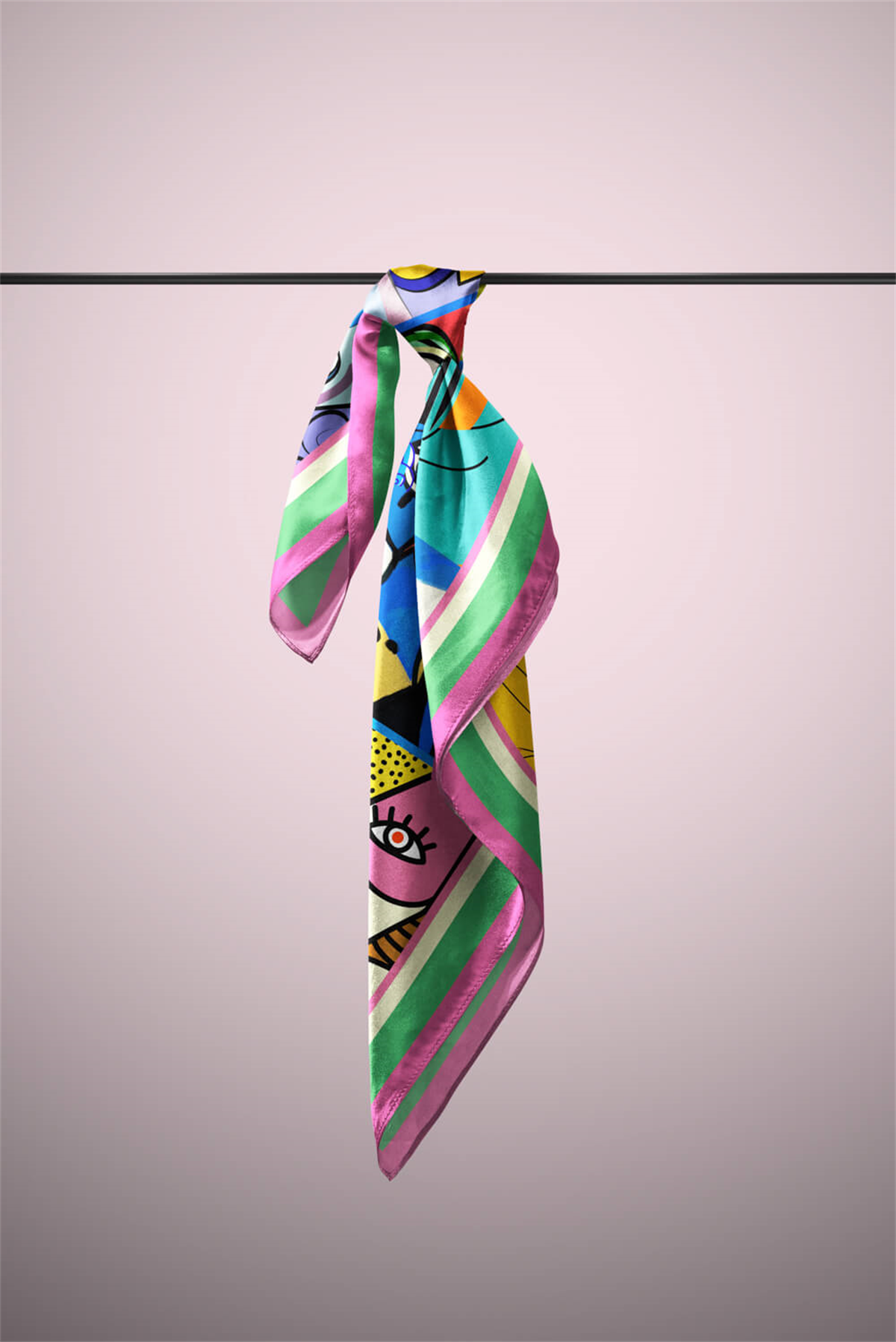 B13 HUMAN ABSTRACKT TASARIMLI BANDANA