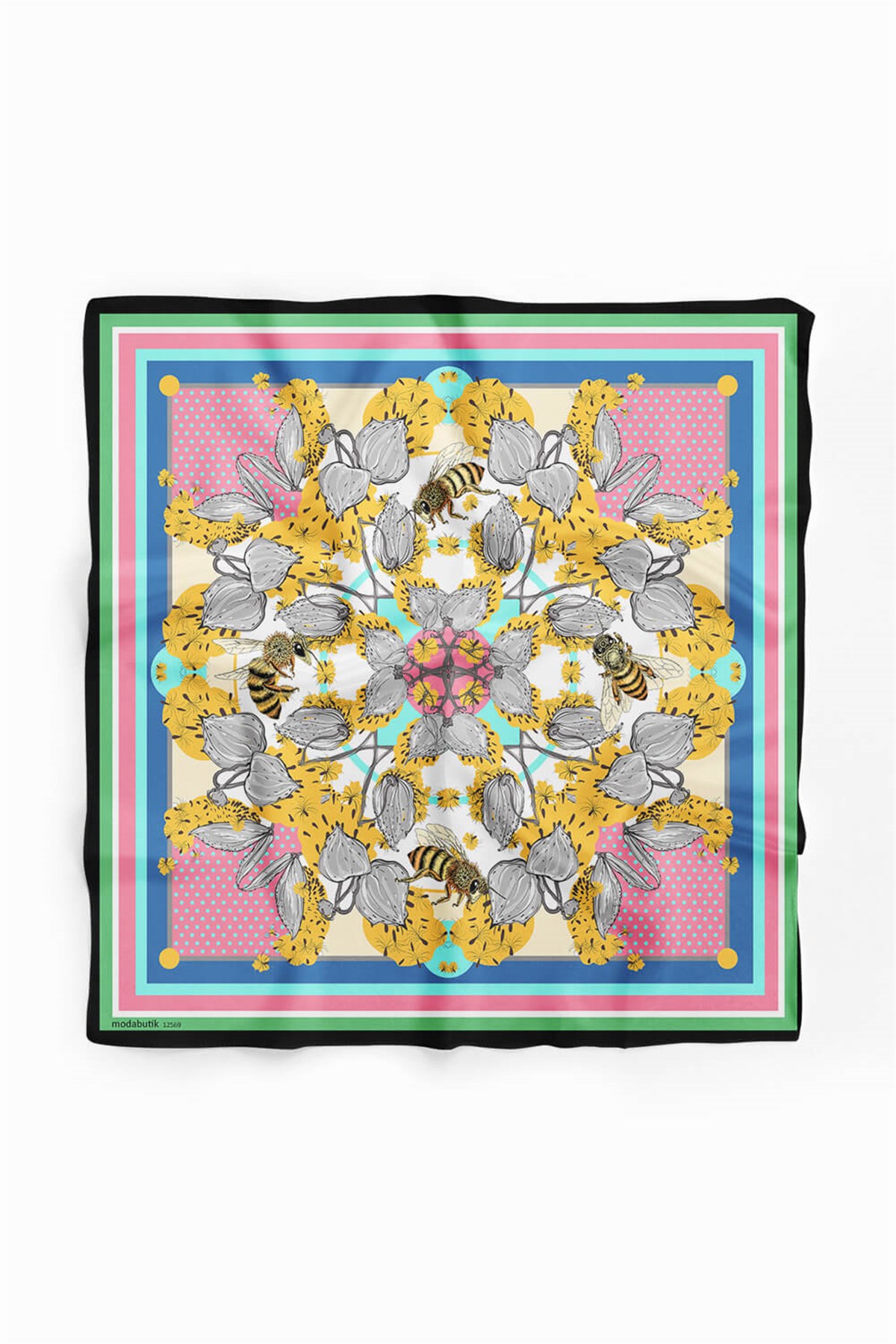 Violla F55 ABSTRACT FLORAL BANDANA