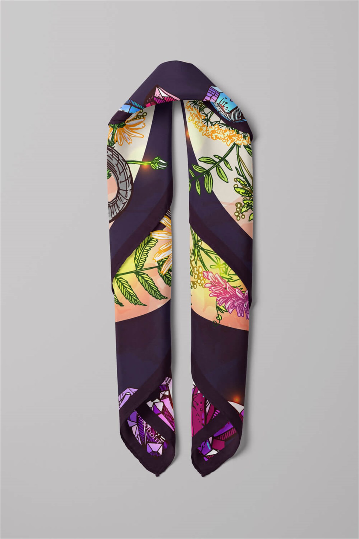 Z9 Violla Fil Desenli Bandana