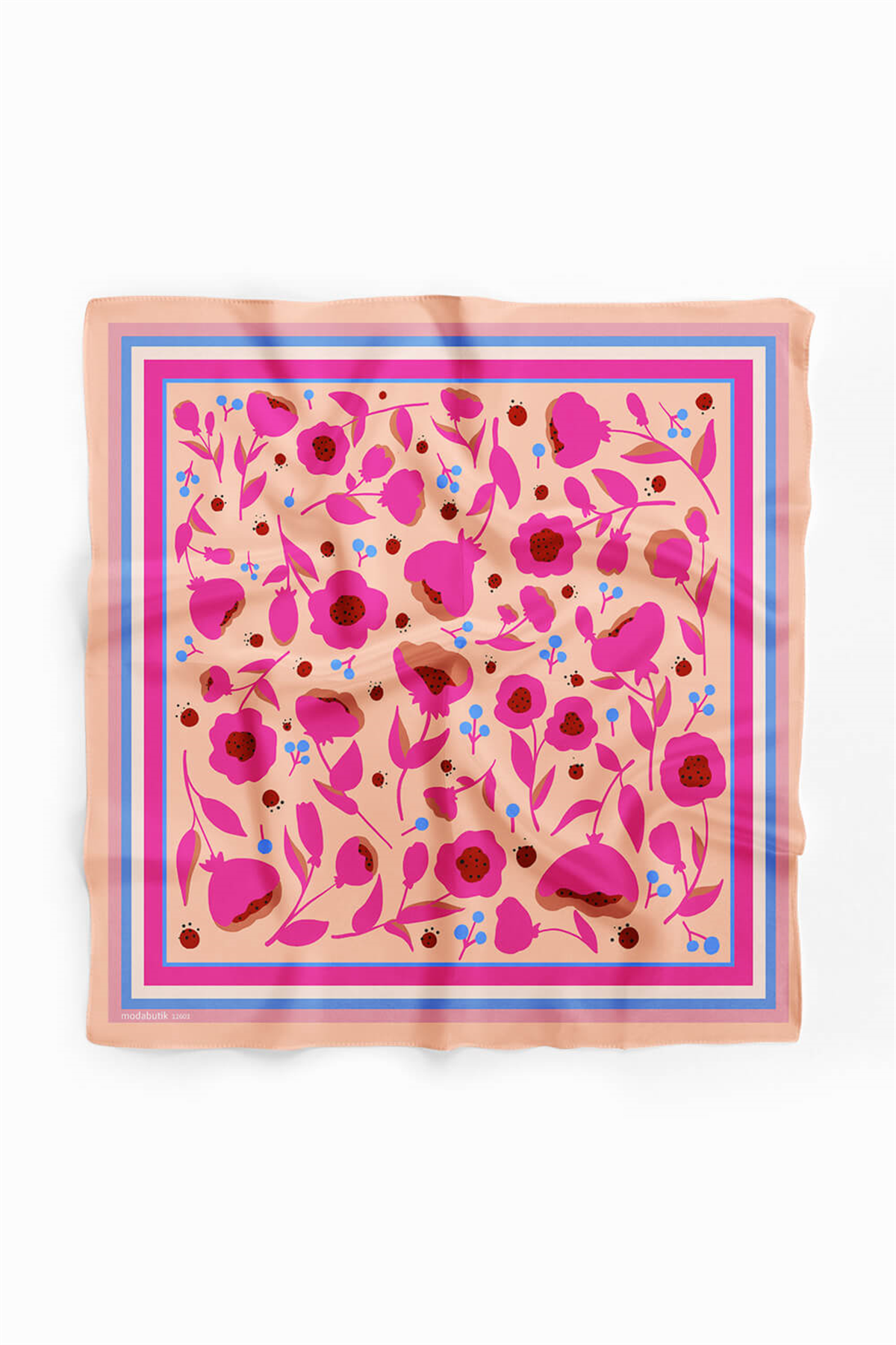 F81 TRIBAL FLORAL TASARIMLI BANDANA