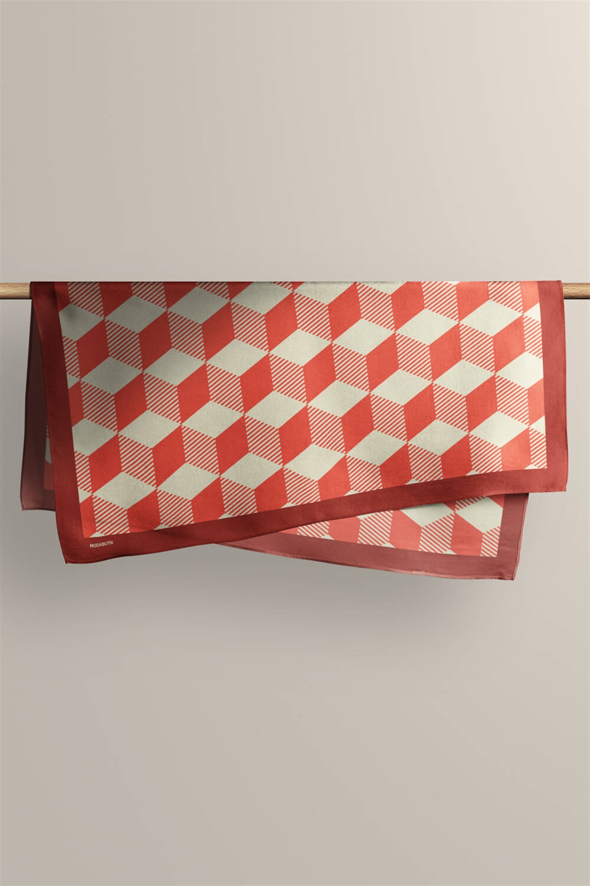 Violla V44 Kadın Geometric Desenli Bandana 50x50 DG0123-22