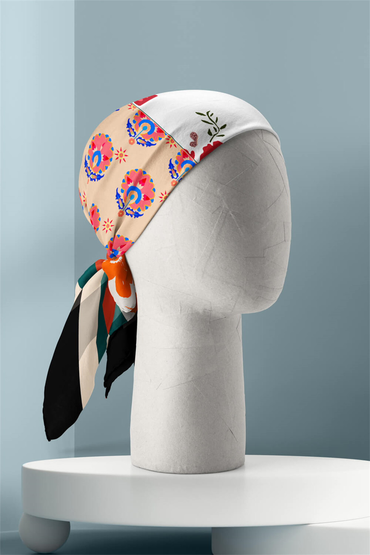 B14 ETNIK ŞALLI PAISLEY BANDANA DG12417